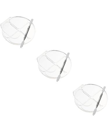 Didiseaon 6 Sets Acrylic Powder Chassis Cosmetic Mixing Pallet Color Display Plate Eyeshadow Palettes Makeup Gadgets Makeup Palette Spatula Cosmetic with Spatula Supplies Liquid Foundation