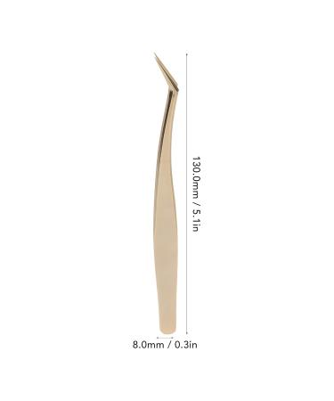Professional Eyelash Extension Tweezers - Long Slanted Multifunctional Nail Art Tools for Precision Application - Buy Online on GoSupps.com