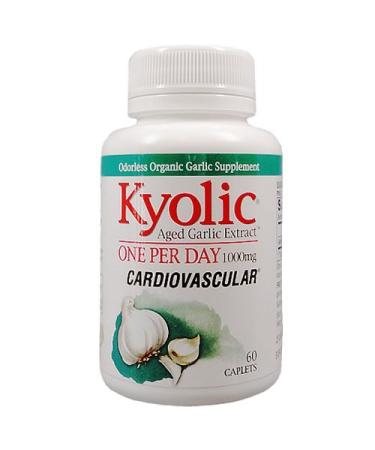 Kyolic Aged Garlic Extract One Per Day 60 Caplets 1000 mg From Wakunaga