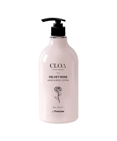 truezyme Cloa Velvet Rose Hand & Body Lotion 800ml 27.1 Fl Oz/Nutrient Rich & Long-lasting Hydration