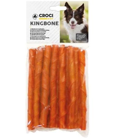 Croci King Bone Twisted Stick - Bacon Flavored Dog Bones Premium Natural Cowhide Dog Chew Snacks Dental Stick for Teeth Cleaning 10mm - 20 pcs - Buy Online on GoSupps.com