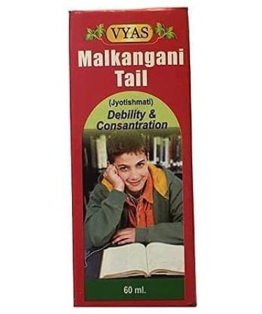 CROW CROW Vyas Malkangani Tail Ayurvedic Malkangani Brain Oil (60 ml) (pack of 2)