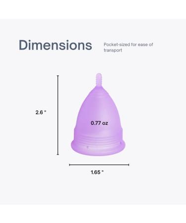 Soft & Flexible Menstrual Cup - Quality Grade Silicone Reusable Period Cup (Small) for Comfortable Flow - Eco-Friendly & Sustainable - Buy Online on GoSupps.com