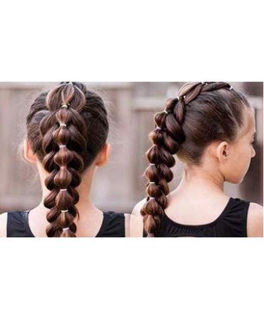 DOL 1000 Pieces Kids Disposable No Damage Hair Elastics | Girls Hair Ties Colored Small Size | Pearlized Color - Buy Online on GoSupps.com