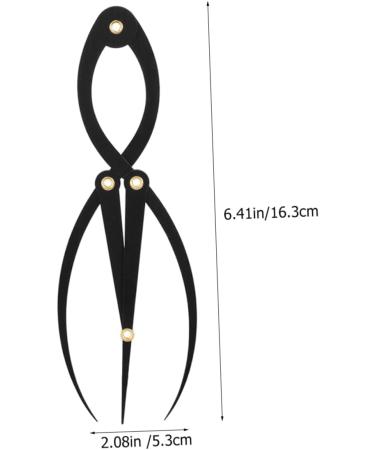 WOONEKY Compass Guide Template Tools Eyebrow Measuring Ruler Eyebrow Positioning Rulers Makeup Tools Balance Stainless Steel - Buy Online on GoSupps.com