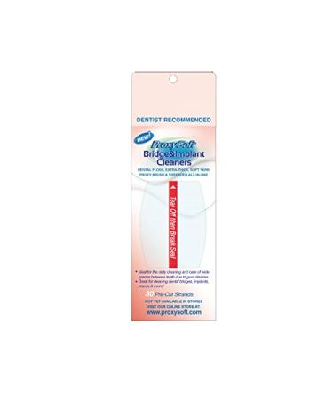 Pack of 3 Thornton Proxysoft Bridge & Implant Dental Floss 30 pieces (3 x 30 pieces)
