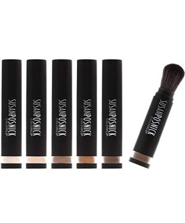 Susan Posnick Colorflo Natural Vegan Mineral Powder Foundation & Sun Protection Brush (M2 Fair Slightly Yellow) - Cruelty-Free, Refillable, Made in USA - Buy Online on GoSupps.com