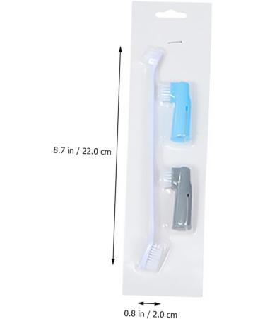 FOMIYES 9 pcs Tools and Brush Cleaning Professional Finger Double-head Cat Pet Plastic Teeth Dog 1 count (Pack of 1) Assorted Colorx3pcs - Buy Online on GoSupps.com
