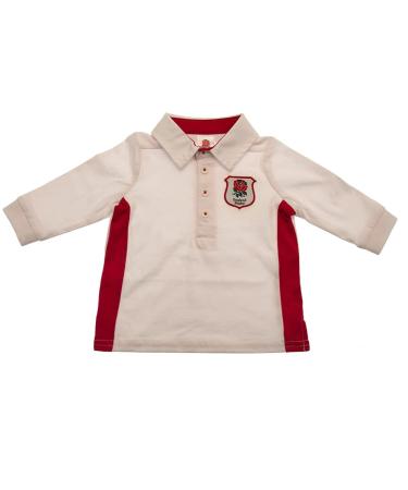 TwoZero England RFU Rugby Jersey Top 2021/22 Season Shirt Home Kit Baby Babies Kids Childrens 100% Official Clothing 2-3 Years White