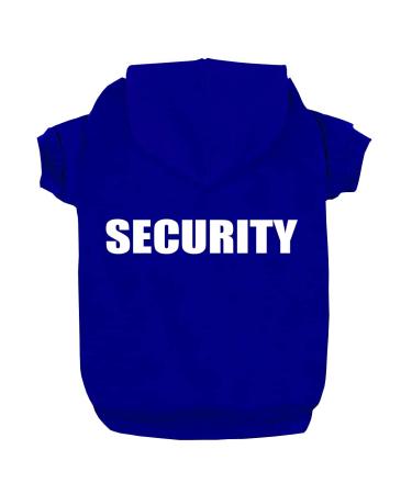 Izefia dog hooded sweater security rdc pet clothing dog shirt warmer sweater cotton cotton jacket coat small dog medium dog (blue 4xl) xxxxl blue