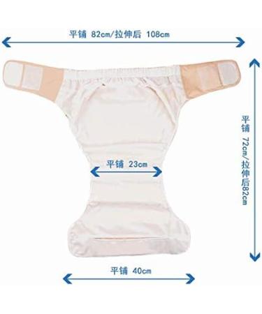 Nikou Adult Washable Diaper - Adjustable Incontinent Care Cloth Diaper Pants | Light Purple - Buy Online on GoSupps.com