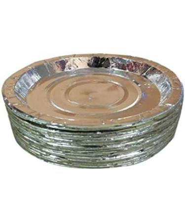 500 Pack Disposable Green Spoons Plain Wooden Disposable Spoons 6 Inches Wooden Cutlery Spoons +Home Disposable Paper Pattal Plate 7-Inch Silver (100) - Buy Online on GoSupps.com