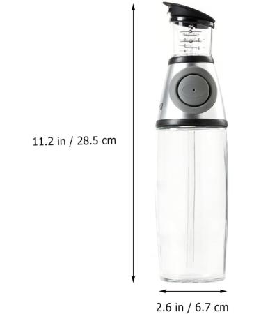 Zerodeko 3 Pcs Oil Can Olive Oil Bottle Terrariums Oil Cruet Dispenser Pressure Measuring Oil Bottle Oil Dispenser Bottle Oil Storage Bottle Seasoning Bottles Kitchen Oil Glass Plastic 28.5X6.7X6.7CMx3pcs Greyx3pcs - Buy Online on GoSupps.com