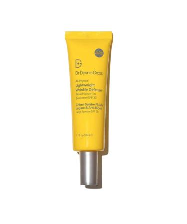 Dr. Dennis Gross All-Physical Lightweight Wrinkle Defense Broad Spectrum Sunscreen SPF 30, 1.7 oz 1.7 Ounce (Pack of 1) Multicoloured - Buy Online on GoSupps.com