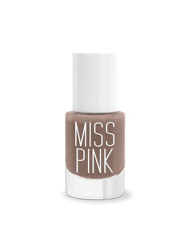 Miss Pink High Gloss Nail Polish Lacquer - High Coverage Long Lasting Shiny - No. 62 Ginger - 10ml