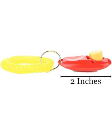 SunGrow Dog Clickers with Wrist Bands 2 Inches Colorful and Practical Set of Simple Convenient and Effective Training Tools for Puppy or Cat 7 Pack United - Buy Online on GoSupps.com
