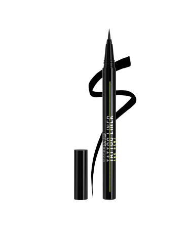 Maybelline New York - Ultra-Pigmented Waterproof Felt-Tip Eyeliner - Precision Tip - 24H Hold - Tattoo Liner Ink Pen - 880 Jet Black (Black)