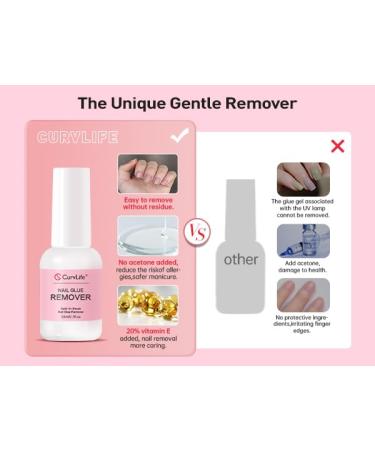 New Nail Glue Remover 20ML Acetone-Free Debonder for Press-On Acrylic & Fake Nails | Effective Adhesive Removal - Buy Online on GoSupps.com