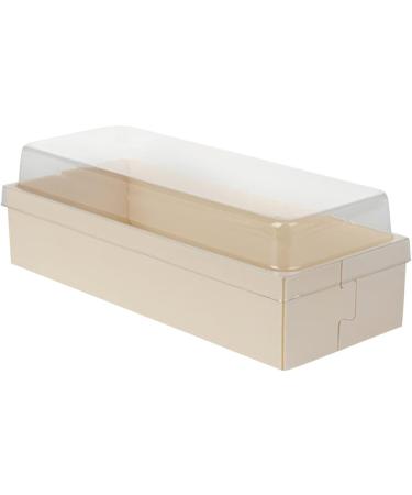 Restaurantware Taipei 7.5 Inch Rectangle Long Straight Lids - 100 Clear Plastic Lids for 18 oz Wooden Containers - Buy Online on GoSupps.com
