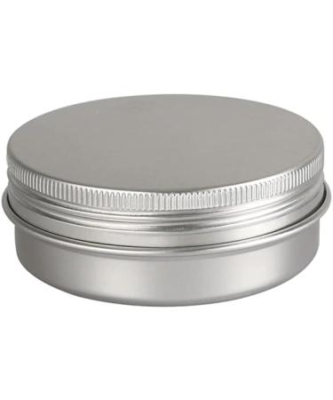 Buy Zeoabsy 10-Pack 60ml Aluminum Tins - Silver Screw Cap Containers for Cosmetics Candles & Ointments | Includes Spatulas & Etiquette - Buy Online on GoSupps.com