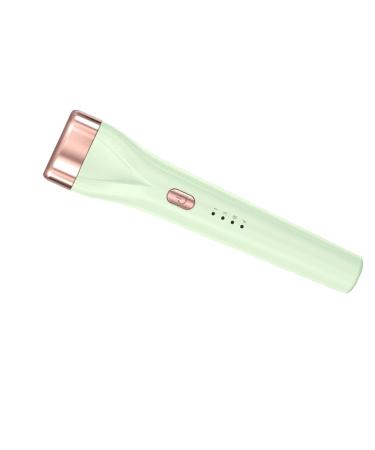 Milageto Heated Eyelash Curler Handheld USB Lightweight for Women Girl Makeup Tool Gift Lash Curler Rechargeable for Home Salon Green