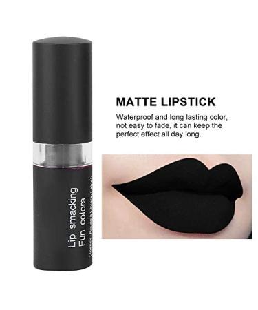 Black Lipstick Set for Women | Long-Lasting Matte Makeup for Halloween Cosplay & Parties | Retro Lip Gloss - Buy Online on GoSupps.com