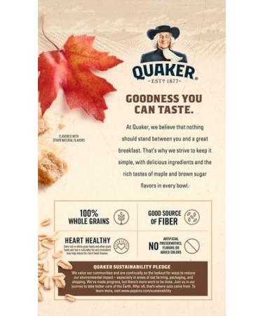Instant Oatmeal Maple Sugar 10 Pk - Buy Online on GoSupps.com