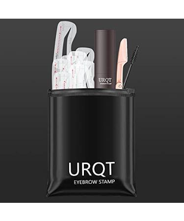 URQT One Step Eyebrow Stamp Kit - Long Lasting Makeup with Stencils, Razor & Brushes (Brunette) - Buy Online on GoSupps.com