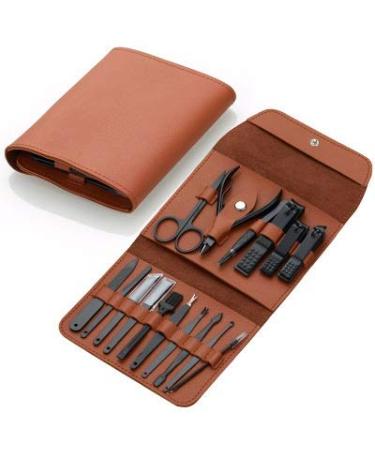 Nail Clippers Set 16 Pieces Professional Stainless Steel Nail Nail Clippers Set Nail Manicure Pedicure Tools for Utility Manicure Set (Color : 16 Pieces Grown)