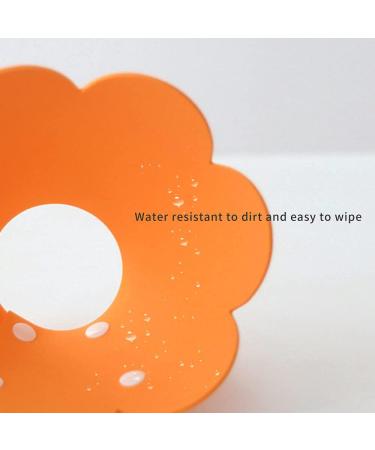 Buy Tecatty Pets Calant Adjustable Anti-Digging Cat Collar | Lightweight Elizabethan Collar for Cats (M Orange) - International Shipping Available - Buy Online on GoSupps.com