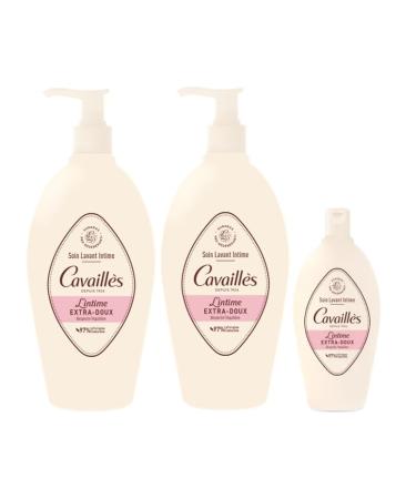 PARAVOSTRA ROG CAVAILL S | Extra Gentle Intimate Wash | Respected and protected intimate area - Natural formula | Gently cleanses & Protects the intimate balance | Pack: Intimate Wash (2 x 500 ml + 1 x 100 ml)