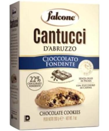 Falcone Cantucci - Dark Chocolate 200g Pack of 3 - Cioccolato Fondente Cantuccini Biscotti - Buy Online on GoSupps.com