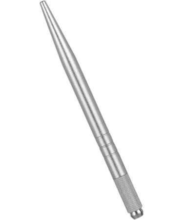 DRESSOOS Embroidered Eyebrow Pencil 1pc Single-end Pointed Embroidery Multifunction Manual Eyebrow Pen Silver Slender Thin - Buy Online on GoSupps.com