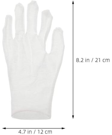 PATKAW 12 Pairs Moisturizing Overnight Gloves Working Cotton Gloves White Cotton Gloves for Dry Hands - Buy Online on GoSupps.com