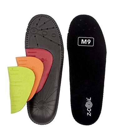 Z-CoiL Men's Z-Fit Black Custom Arch Insole 13 M 13 Black