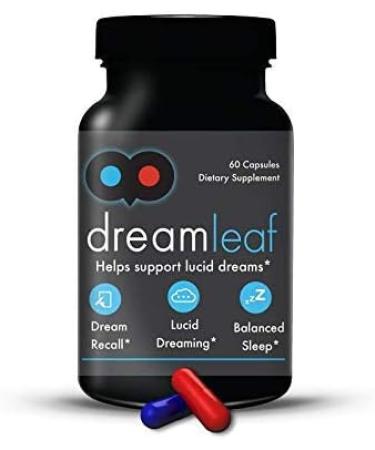 Dream Leaf Pro - Premium Lucid Dreaming Supplement - 60 Capsules,Valerian Root, Mugwort, Alpha GPC, Choline Bitartrate, Huperzine-a