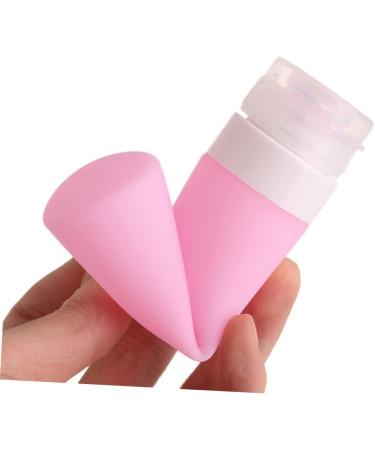 POPETPOP Sample Jars Silicone pot jars Shampoo Tubes Empty Silicone Bottle empty makeup containers lotion container empty squeeze bottle makeup storage containers cosmetic cream travel 80ml Pink - Buy Online on GoSupps.com