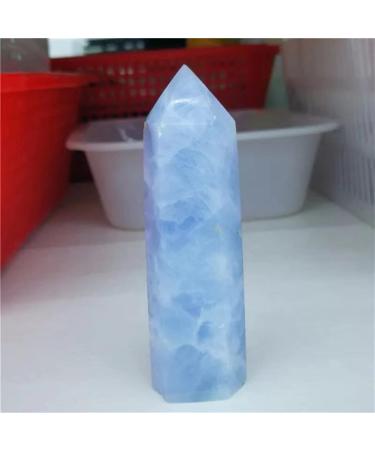 1pc 1000g-2000g Natural Big Size Blue Celestite Crystal Points for Decoration Natural Stones Household yuebang Stone Mineral Specimen (Size : 1000g-1200g)