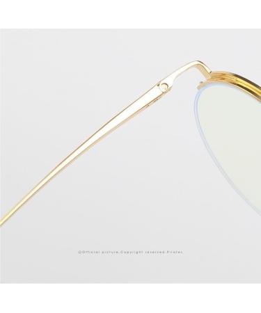 Fuqinqingoz Anti-Blue Light Reading Glasses | Golden-Black +250 | Computer & Presbyopia Protection - Buy Online on GoSupps.com
