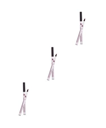 FRCOLOR 3pcs Eyebrow Pencil Eyebrow Makeup Tool Liquid Eyebrow Pen Makeup Tools No Smudge Miss 1 count (Pack of 1) As Shownx3pcs