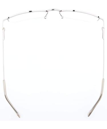 Eyekepper Classic Metal Half Rim Reading Glasses Gunmetal +1.0 Spring Temples for Comfort - Buy Online on GoSupps.com
