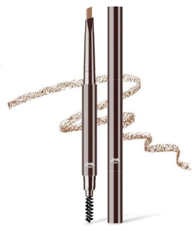 twcrvil Eyebrow Pencil Natural 2MM Rotary Pen Lightweight Lasting Makeup Tool Exquisite Eyebrow Pen with Eyebrow Brush Light Grey - Buy Online on GoSupps.com