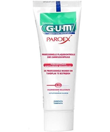 GUM Paroex Gel Toothpaste 75ml - 6-Pack | Best Whitening & Gum Care | International Shipping - Buy Online on GoSupps.com
