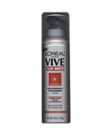 L'Or al Paris Vive For Men Thickening & Grooming Foam 6 Oz.