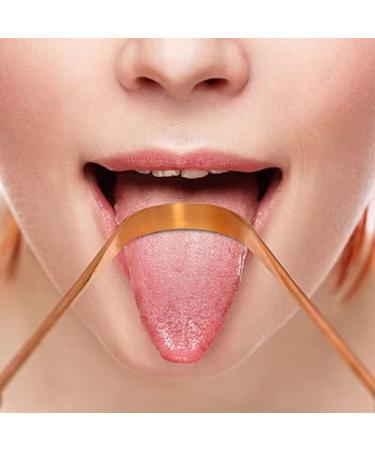White Leaf 100% Pure Copper Tongue Scraper Pack of 2 for Adults - Natural Cleaner with Firm Grip & Travel Case - Dental Health and Fresh Breath - Buy Online on GoSupps.com