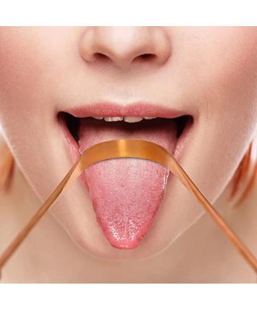 White Leaf 100% Pure Copper Tongue Scraper for Adults - Natural Tongue Cleaner with Travel Case - Promotes Dental Health and Fresh Breath - Buy Online on GoSupps.com