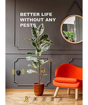 2023 Ultrasonic Pest Repeller Plug-in - Indoor/Outdoor Electronic Repellent for Rat, Bat, Mouse, Squirrel, Bug, Bee, Ant, Spider, Wasp, Cockroach, Fly, Mosquito, Rodent, Termite, Roach - Black - Buy Online on GoSupps.com