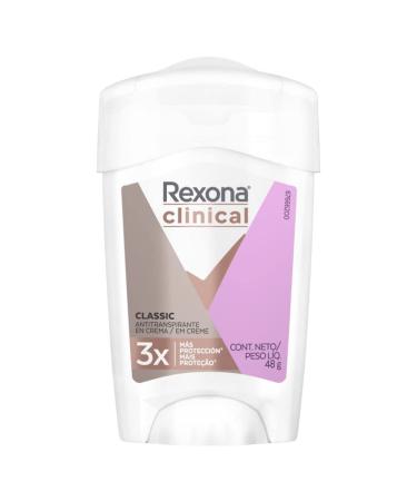 REXONA desodorante CLINICAL antitranspirante en crema para dama 48 g