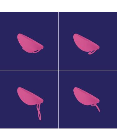 Buy Pop Menstrual Disc | Reusable Medical-Grade Silicone | Period Disc Alternative | 6 Tampon Capacity (Small & Large Pink) - Eco-Friendly Menstrual Solution - Buy Online on GoSupps.com