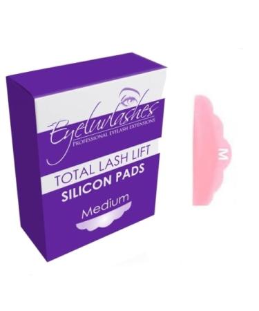 15 Pairs Medium Pink Silicon Curlers Shields Pads for Lash Lift Perming Eyeluvlashes Brand (Medium - 15 Pairs (3 Boxes))